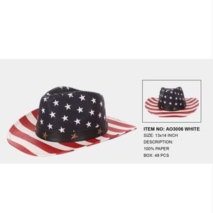 Accessories - American Flag Cowboy Hat Accessories - American Flag Cowboy Hat